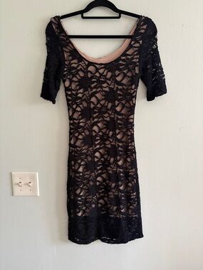 Last tango Black Lace dress S